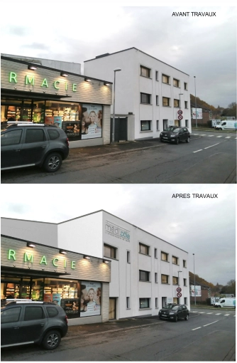 Bâtiment professionnel, Bureau, Extension, Permis de construire