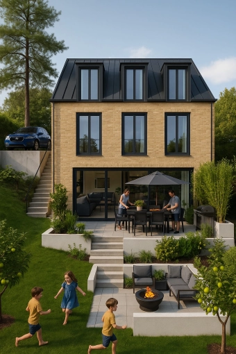 Maison de ville, Construction neuve, Contemporain