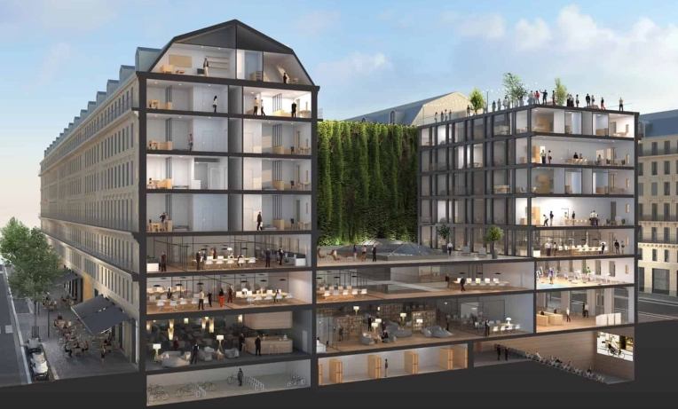 Surélévation, Bâtiment professionnel, Rénovation, Construction neuve, Plan, Permis de construire