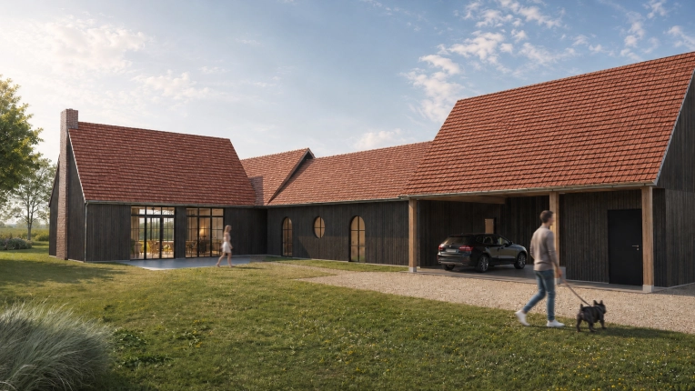 Maison individuelle, Chalet / Maison en bois, Construction neuve, Plan, Permis de construire