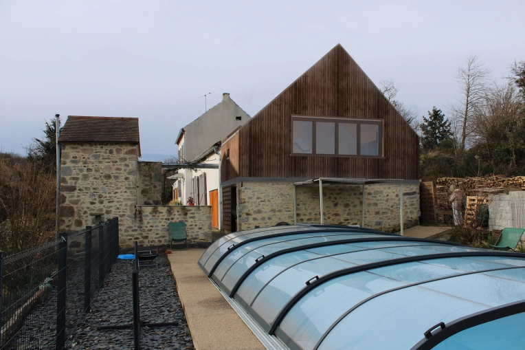 Maison individuelle, Maison de campagne, Extension, Plan, Permis de construire