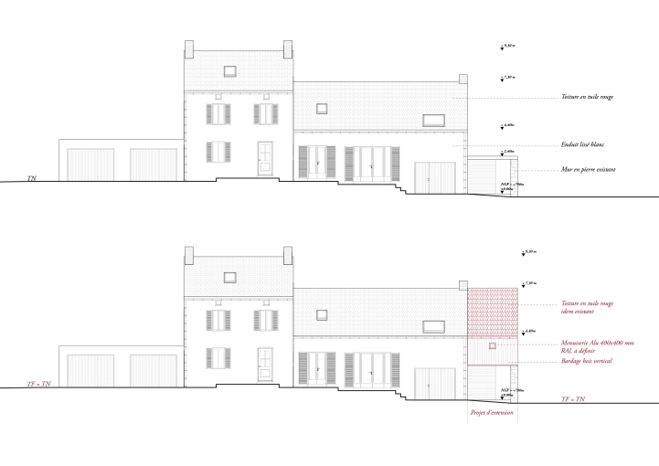 Maison individuelle, Extension, Contemporain