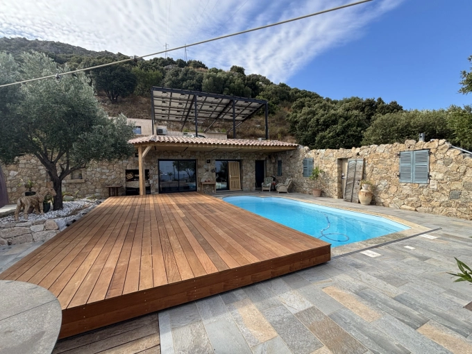 Jardin, Terrasse, Extérieur, Piscine, Pool house, Traditionnel