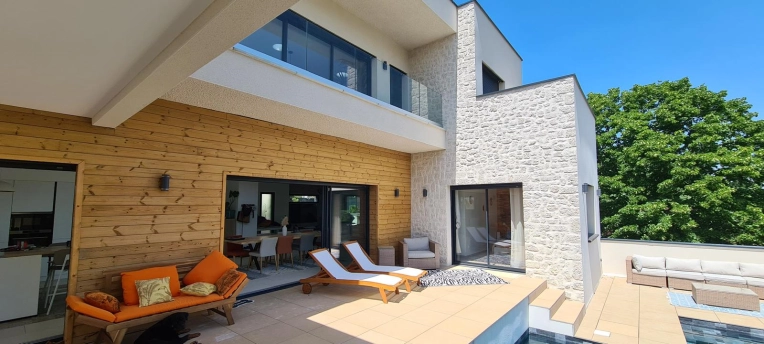 Terrasse, Maison individuelle, Piscine, Construction neuve, Villa, Plan, Permis de construire, Conseil