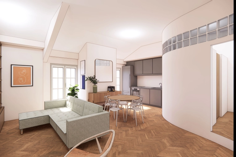 Appartement, Rénovation, Architecture d’intérieur, Plan