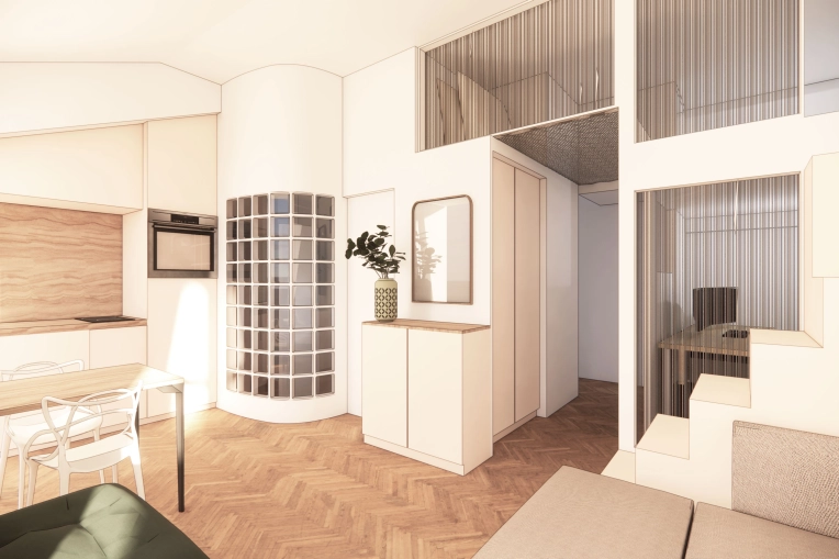 Appartement, Rénovation, Architecture d’intérieur, Plan