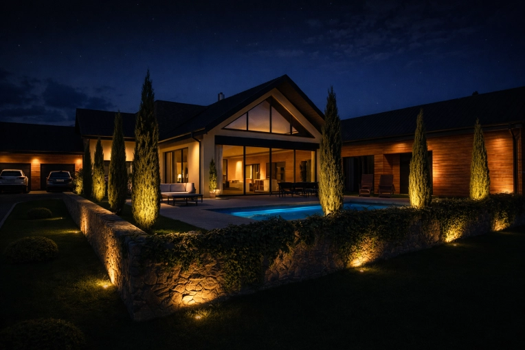 Patios & Terraces, Single-Family Homes, Pools, New Build, contemporary