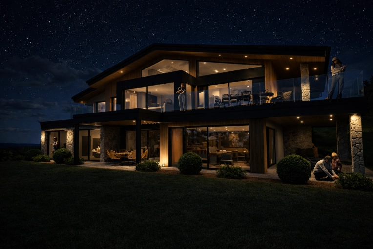 Patios & Terraces, Single-Family Homes, Country Homes, Pools, New Build, contemporary