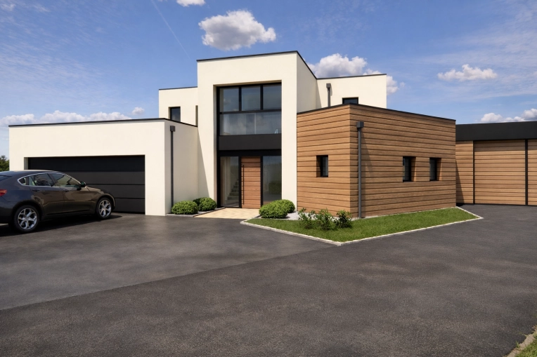 Patios & Terraces, Single-Family Homes, Pools, New Build, contemporary