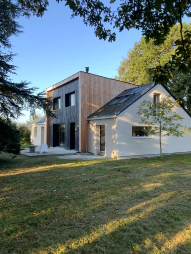 Surélévation, Maison individuelle, Maison passive / écologique, Chalet / Maison en bois, Rénovation, Maison de campagne, Extension, Rénovation énergétique, Plan, Permis de construire, Suivi de chantier