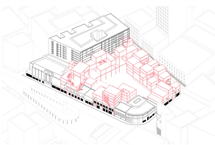 Surélévation, Commerce, Extension, Réhabilitation, Contemporain