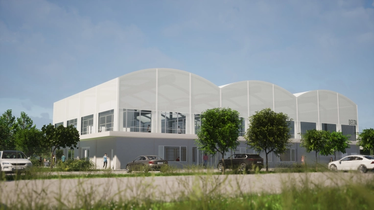 Bâtiment professionnel, Hangar, Construction neuve, Plan