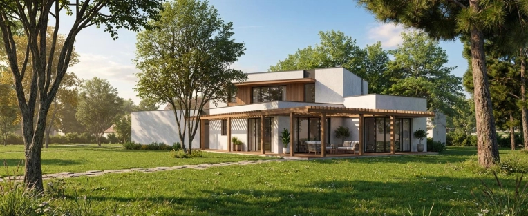 Maison individuelle, Maison de campagne, Construction neuve, Plan, Permis de construire
