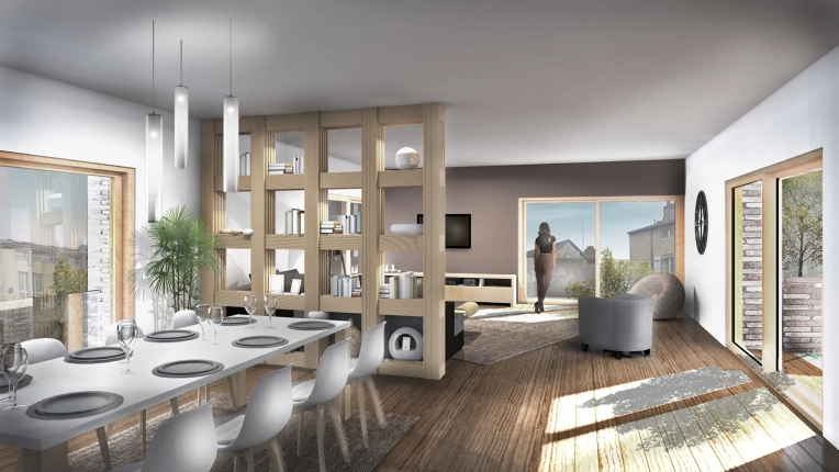 Jardin, Terrasse, Appartement, Architecture d’intérieur, Construction neuve, Plan, Conseil