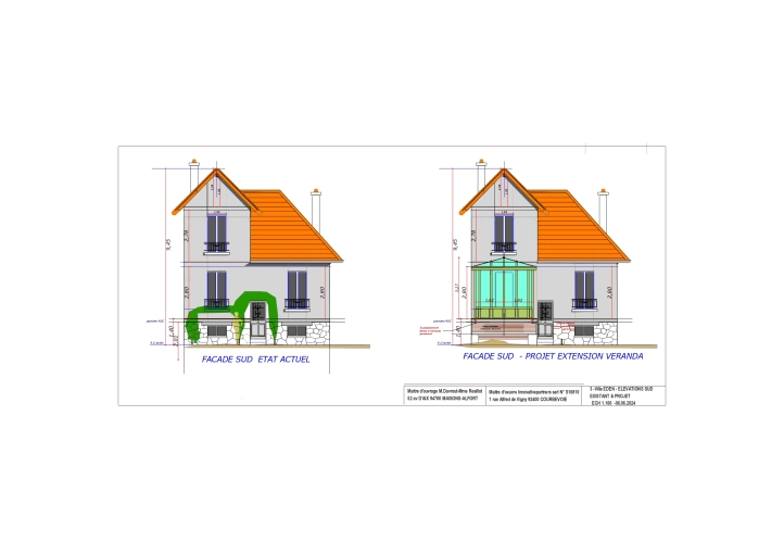 Maison individuelle, Extension, Plan