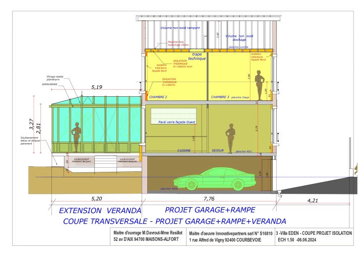 Maison individuelle, Extension, Plan