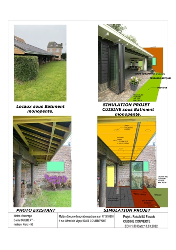 Maison de campagne, Étude de faisabilité, Plan