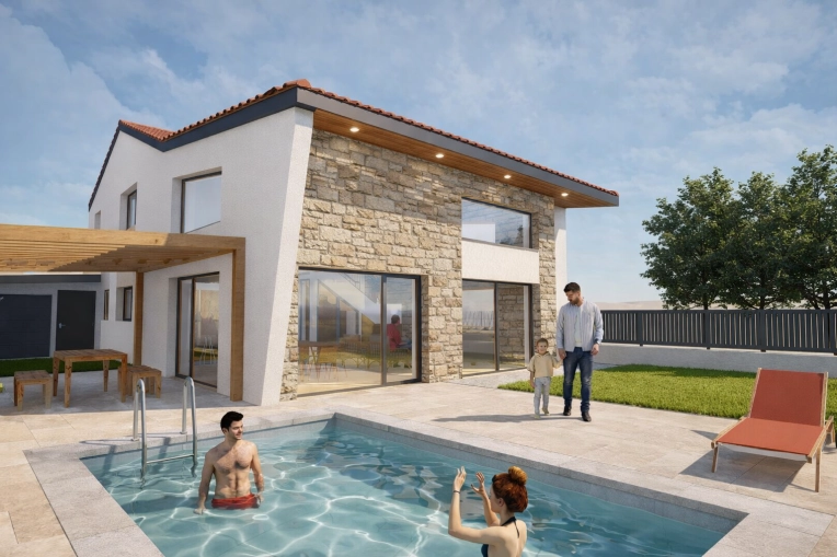 Maison individuelle, Maison passive / écologique, Construction neuve, Permis de construire