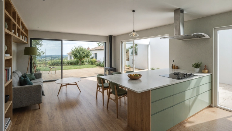 Maison individuelle, Maison passive / écologique, Maison de ville, Maison de campagne, Architecture d’intérieur, Construction neuve, Plan, Permis de construire, Suivi de chantier, Conseil