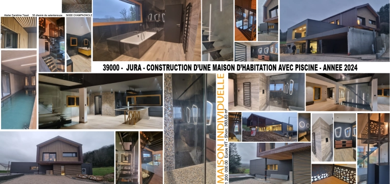 Terrasse, Maison individuelle, Maison de campagne, Architecture d’intérieur, Construction neuve, Carport, Pool house, Plan, Permis de construire, Suivi de chantier, Conseil