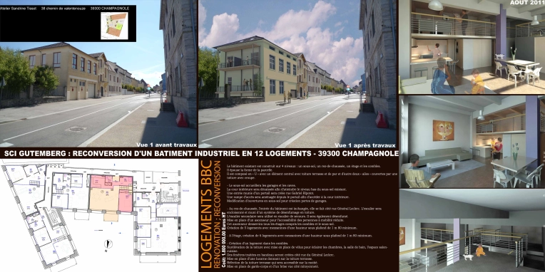 Transformation, Appartement, Rénovation, Réhabilitation, Plan, Permis de construire, Conseil, Déclaration de travaux