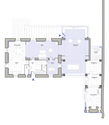 Mise aux normes, Maison individuelle, Rénovation, Rénovation énergétique, Plan, Suivi de chantier, Conseil, Diagnostic, Déclaration de travaux