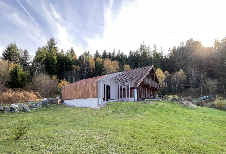 Jardin, Maison individuelle, Chalet / Maison en bois, Rénovation, Maison de campagne, Extension, Rénovation énergétique, Plan, Permis de construire, Suivi de chantier