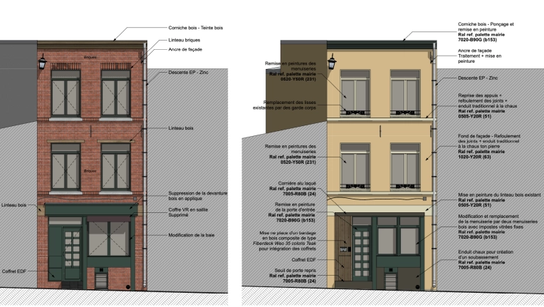 Résidentiel collectif, Rénovation, Déclaration de travaux