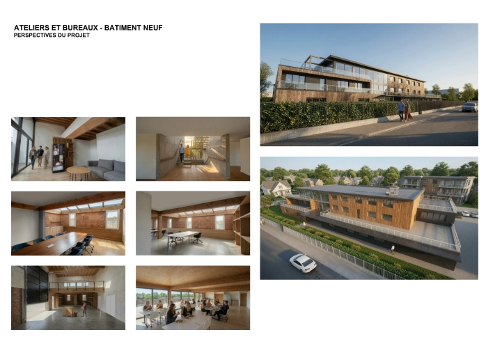 Bâtiment professionnel, Bureau, Hangar, Bâtiment industriel, Construction neuve, Plan, Permis de construire