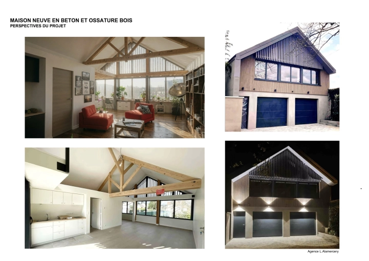 Maison individuelle, Chalet / Maison en bois, Construction neuve, Garage, Plan, Permis de construire, Suivi de chantier