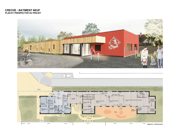 Bâtiment professionnel, Construction neuve, Plan, Permis de construire