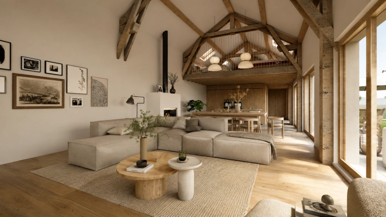 Conversion, Single-Family Homes, Country Homes, Farmhouse, Design / Plans, Planning permission application