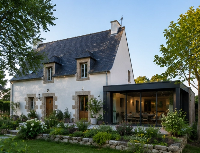 Expertise, Maison individuelle, Maison de campagne, Extension, Plan, Permis de construire, Suivi de chantier, Conseil, Déclaration de travaux