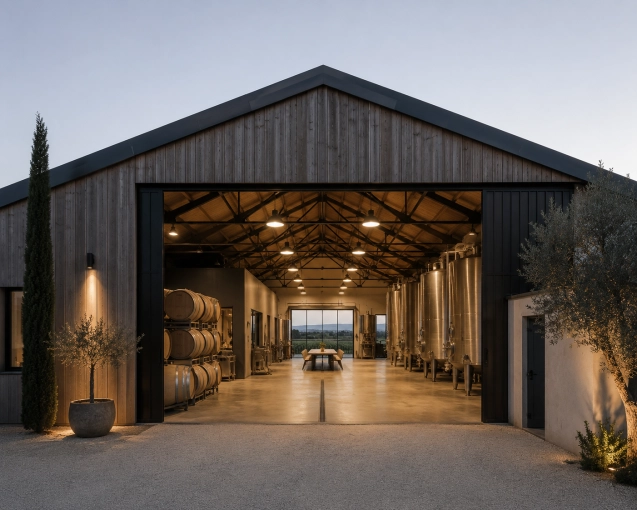 Bâtiment professionnel, Hangar, Bâtiment industriel, Extension, Construction neuve, Plan, Permis de construire, Suivi de chantier, Conseil, Déclaration de travaux