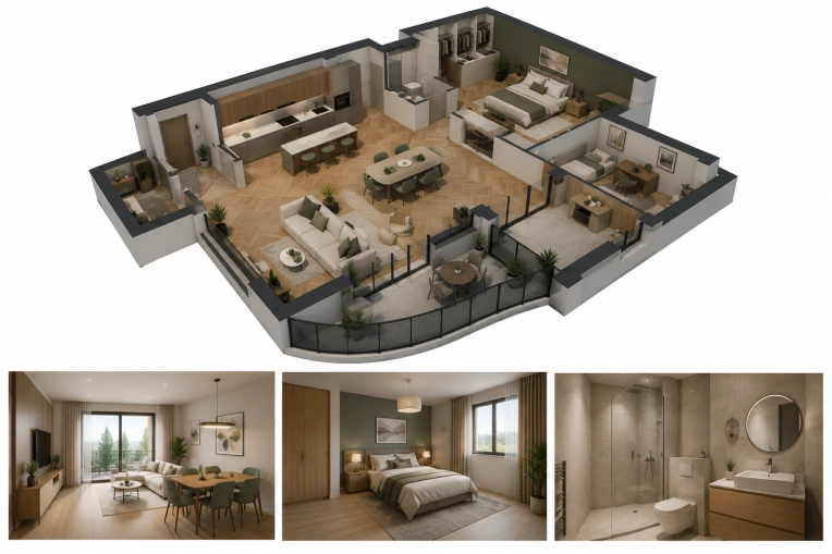 Appartement, Architecture d’intérieur, Plan, Permis de construire, Suivi de chantier