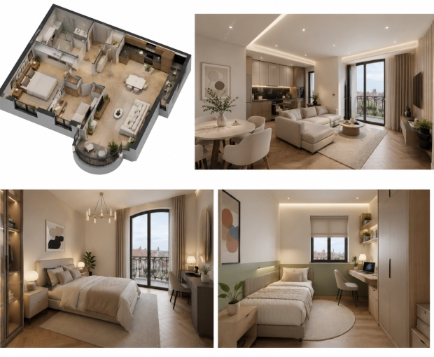 Appartement, Architecture d’intérieur, Plan, Suivi de chantier
