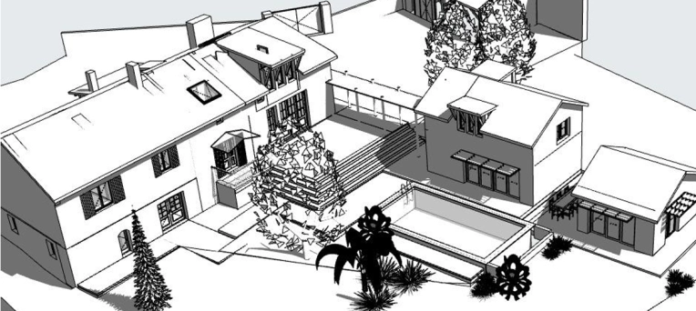 Jardin, Terrasse, Extérieur, Rénovation, Piscine, Permis de construire