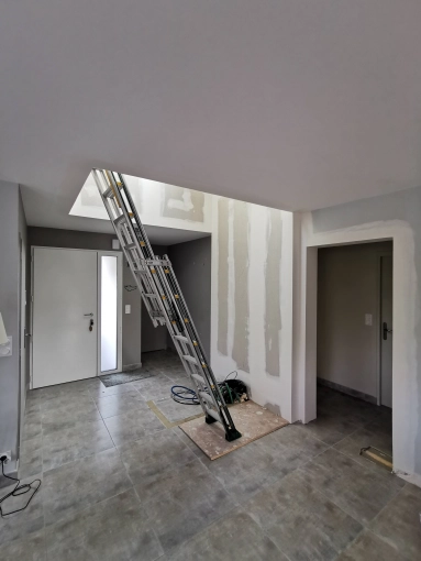 Maison individuelle, Rénovation, Architecture d’intérieur, Aménagement combles, Plan, Suivi de chantier, Déclaration de travaux