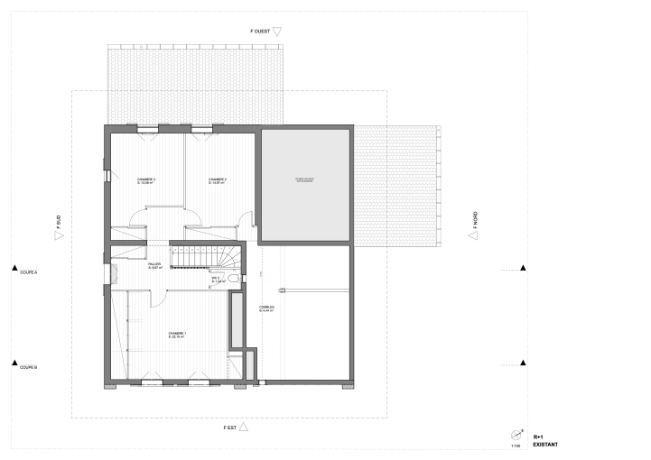 Maison individuelle, Rénovation, Plan