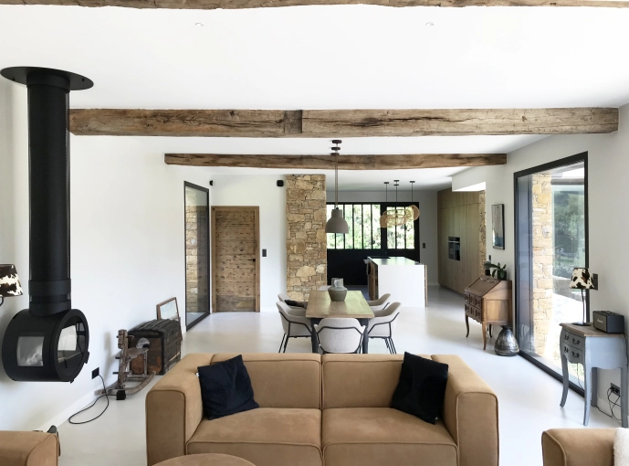 Jardin, Terrasse, Maison individuelle, Maison passive / écologique, Maison de campagne, Piscine, Architecture d’intérieur, Construction neuve, Pool house, Garage, Plan, Permis de construire, Suivi de chantier, Conseil