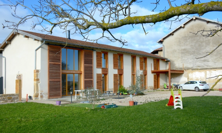 Transformation, Jardin, Maison individuelle, Maison passive / écologique, Rénovation, Maison de campagne, Architecture d’intérieur, Réhabilitation, Rénovation énergétique, Corps de ferme, Plan, Permis de construire, Suivi de chantier, Conseil, Diagnostic