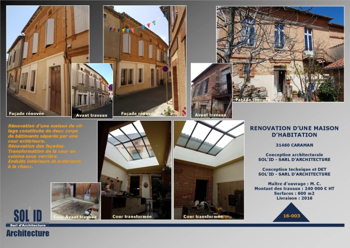 Patrimoine, Transformation, Rénovation, Réhabilitation, Plan, Permis de construire, Suivi de chantier