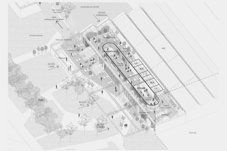 Transformation, Mise aux normes, Jardin, Terrasse, Commerce, Construction neuve, Plan