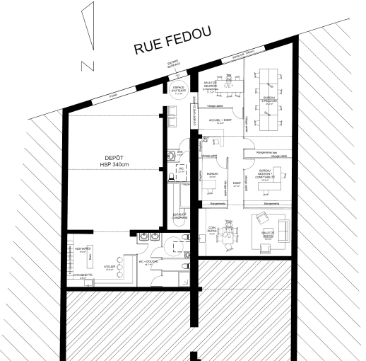 Bâtiment professionnel, Bureau, Rénovation, Réhabilitation, Plan, Conseil