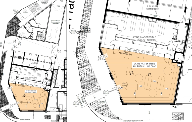 Transformation, Bâtiment professionnel, Plan, Permis de construire, Conseil