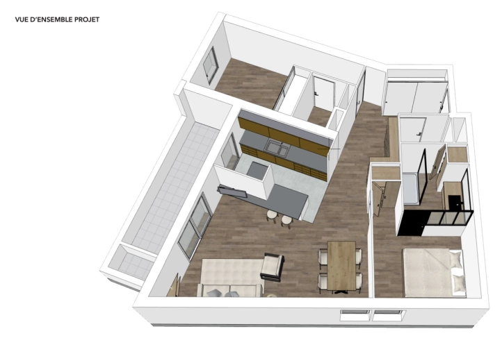 Appartement, Rénovation, Plan, Conseil