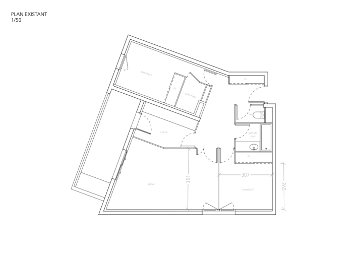 Appartement, Rénovation, Plan