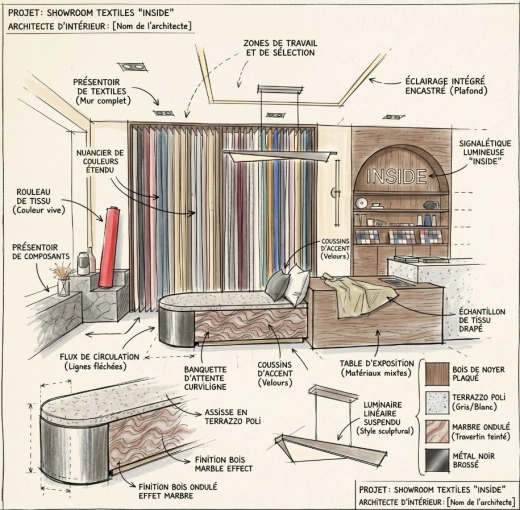 Commerce, Rénovation, Plan, Déclaration de travaux