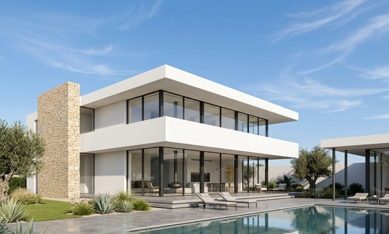 Maison individuelle, Construction neuve, Villa, Plan