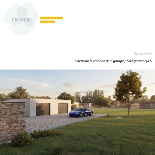 Maison individuelle, Extension, Villa, Garage, Plan, Permis de construire